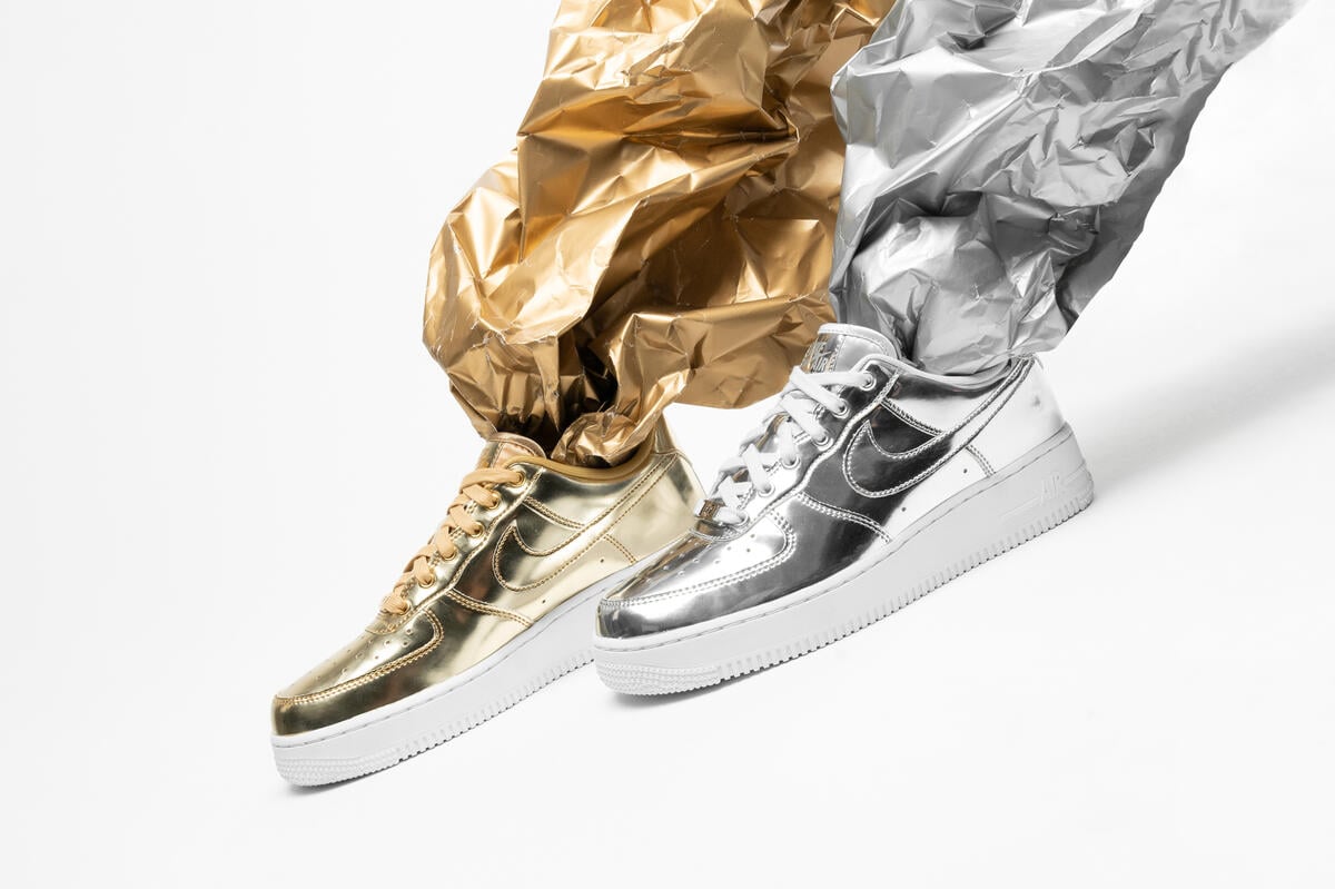 Air force 1 sp metallic silver best sale